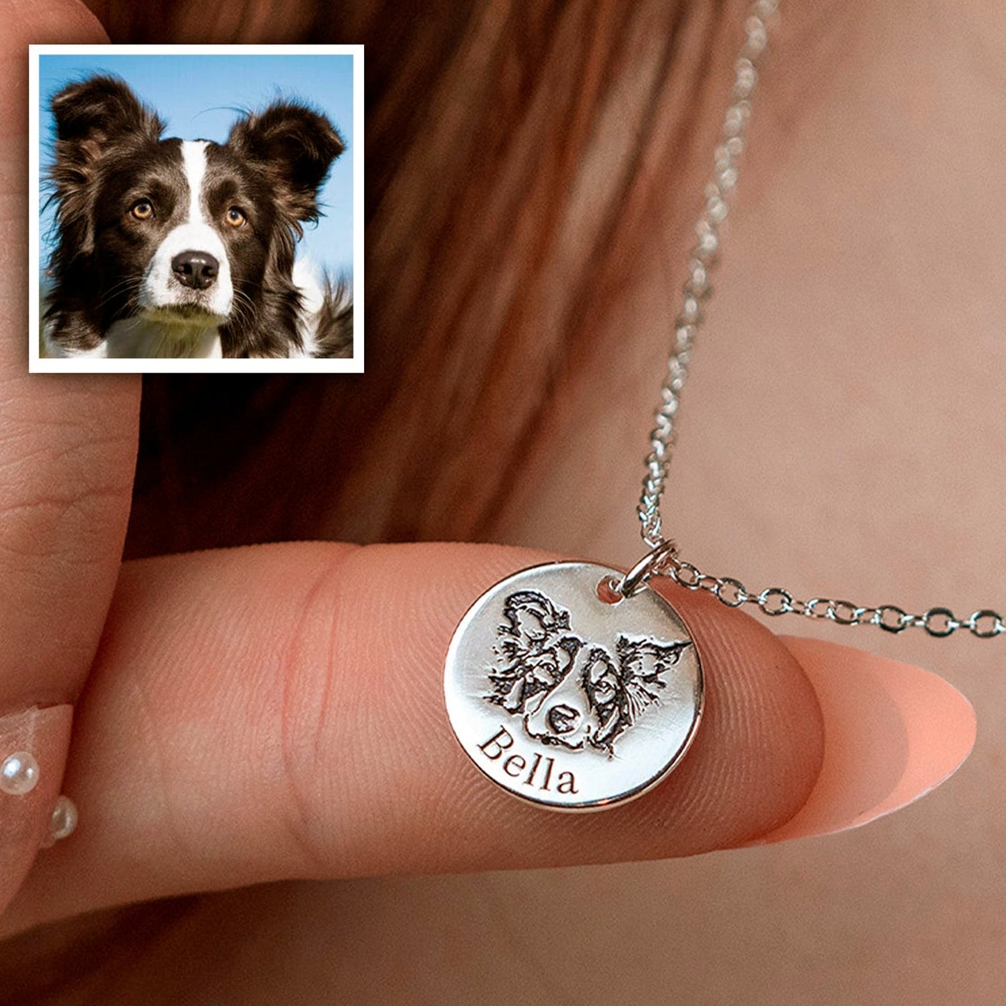 Ruby™ Collier avec visage d'animal de compagnie